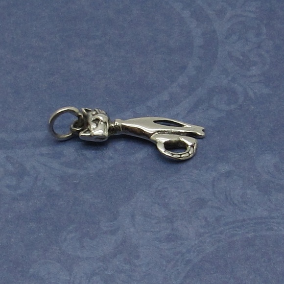 Sterling silver Cat charm - Picture 3 of 5